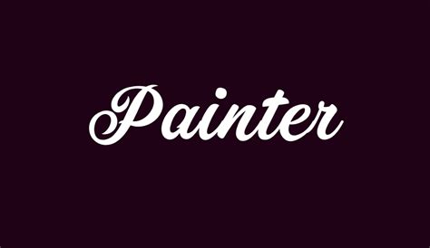 Painter free font