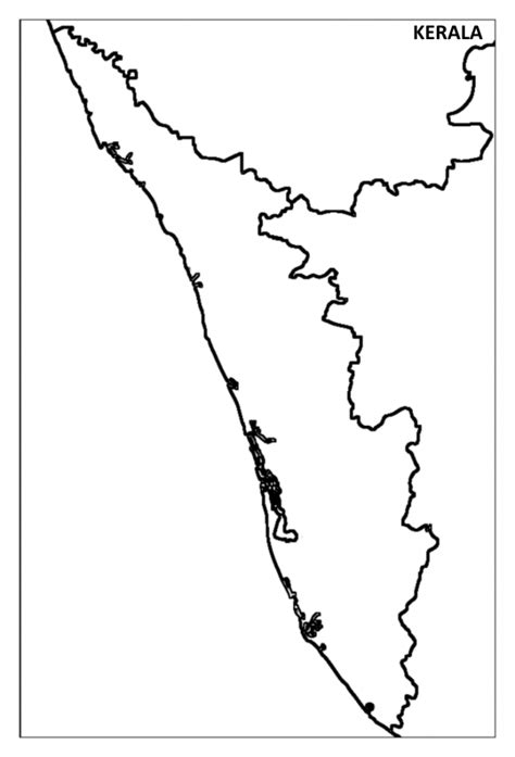 Kerala Outline Map - Infoandopinion