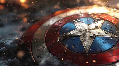 Captain America Shield 4K Wallpaper - Free HD Marvel Background