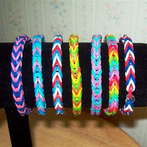 Rainbow Loom Rubber Band Bracelet Fishtail Design | Etsy | Rainbow loom ...