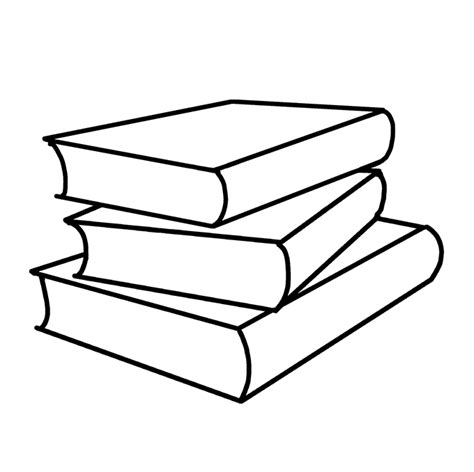 How To Draw A Stack Of Books