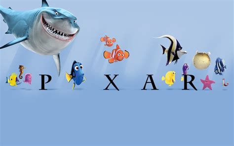 Pixar's Casts of Characters Surround its Classic Logo