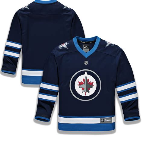 Youth Winnipeg Jets Fanatics Branded Blue Home Replica - Blank Jersey