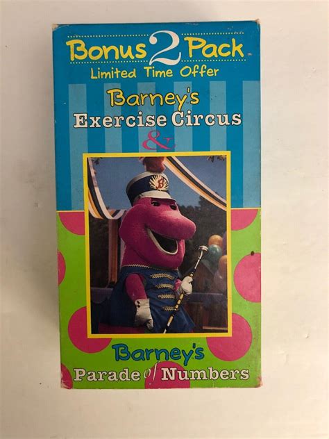 Barneys Exercise Circus/Parade of Numbers (VHS, 1996, 2-Tape Set)RARE-SHIP N 24H | eBay