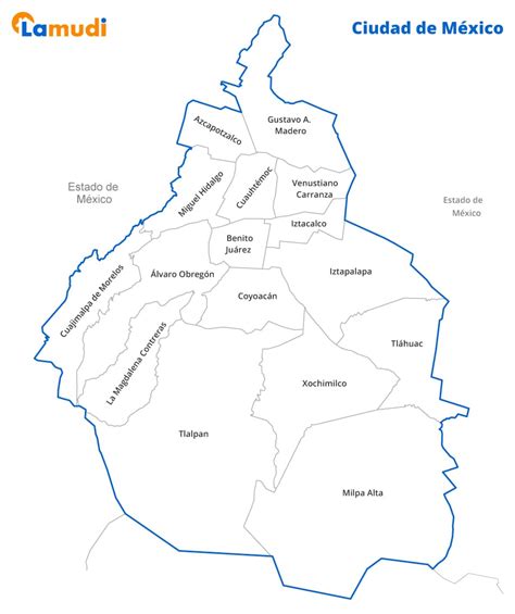 relajado Extraer Cubeta mapa ciudad de mexico delegaciones atravesar auge en