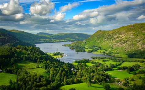 Summer on Ullswater, Lake District Stock Image - Image of golden, environment: 190376951