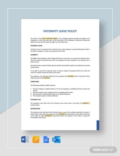 16+ Leave Policy Templates - Free PDF, Word Format Download | Free & Premium Templates