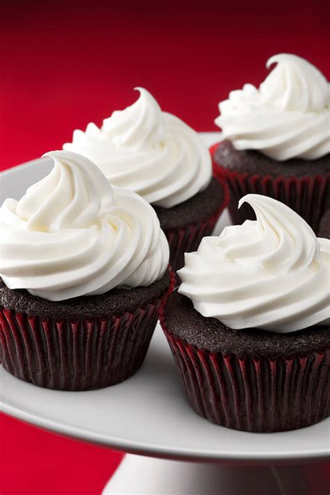 Chocolate Surprise Cupcakes with Eggnog-White Chocolate Frosting for ...