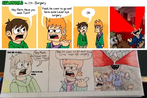 [collage] I redrew this Eddsworld comic that seems to be Edd's last comic he ever made... Rest ...