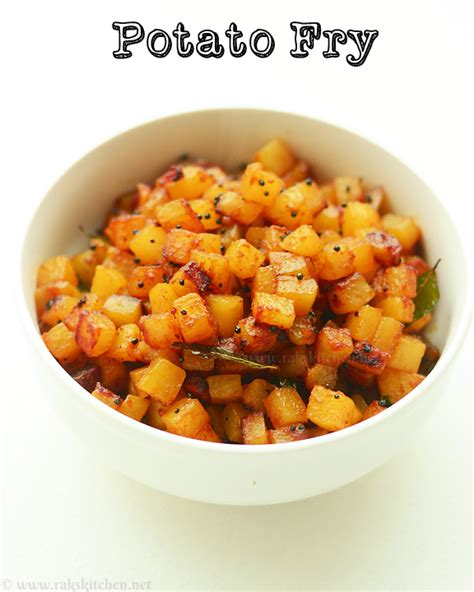 Potato fry recipe, easy potato fry, aloo fry - Raks Kitchen