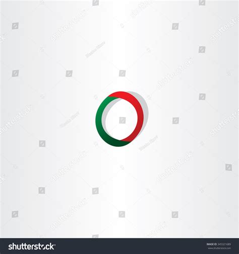 Green Red Logo Letter O Symbol Stock Vector (Royalty Free) 345321689 ...