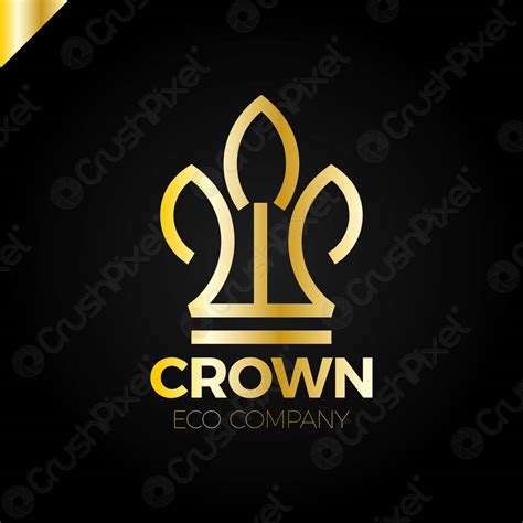 Green Leaves Crown abstract Logo design vector templateEco nature ...