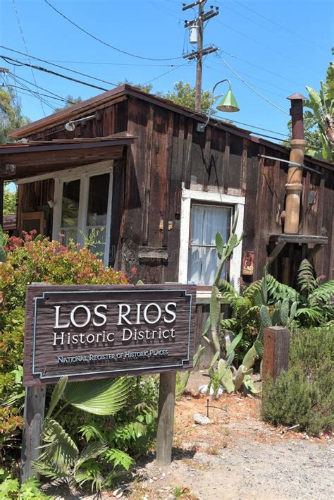 SAN JUAN CAPISTRANO, CALIFORNIA - 27 MAY 2021: Sign at the Los Rios Historic District Editorial ...