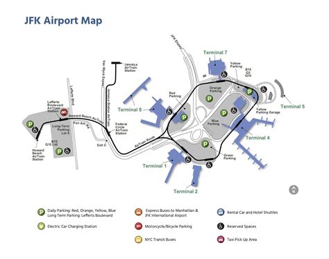 John F. Kennedy International Airport Map - Guide maps online | Airport ...