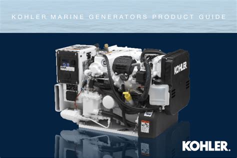 kohler® marine generators product guide