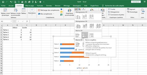 Comment faire un diagramme de Gantt sur Excel - tutoriel - IONOS