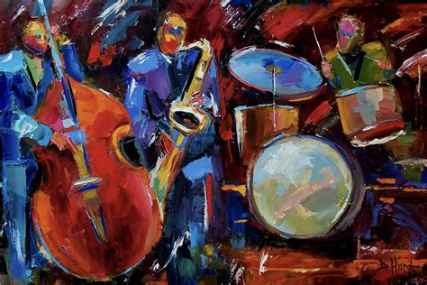 Contemporary Artists of Texas: Abstract Jazz Art , Music Art Paintings, Instruments,Drums,"Half ...