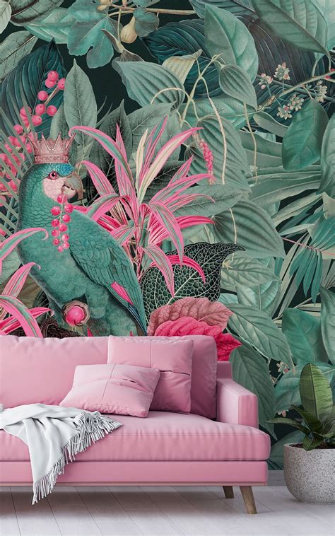 Bright Pink Living Room Décor Idea to Create a Maximalist Home Parrot ...