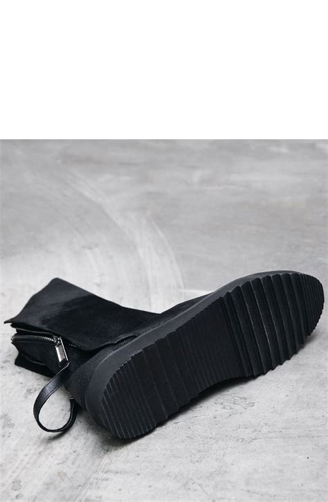 Shoes :: Avant-garde Wax Coated Suede Zipper Boots-Shoes 366 - GUYLOOK Men's Trendy Fashion ...