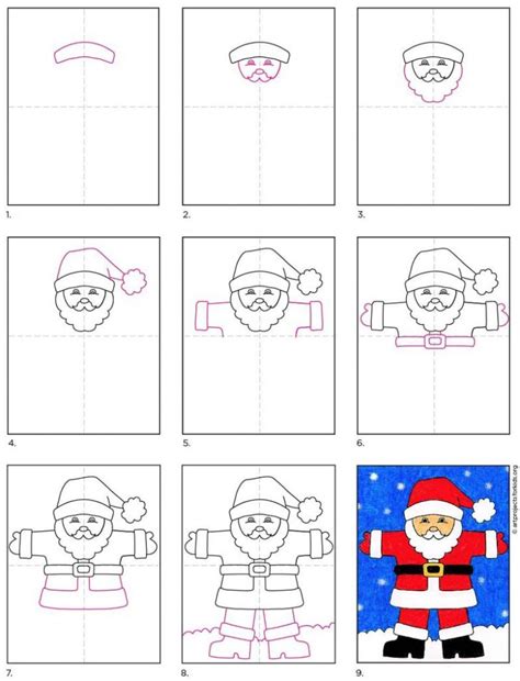 How to Draw Santa Claus · Art Projects for Kids