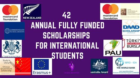 42 ANNUAL FULLY FUNDED SCHOLARSHIPS FOR INTERNATIONAL STUDENTS | HOW TO WIN SCHOLARSHIPS | 2020 ...