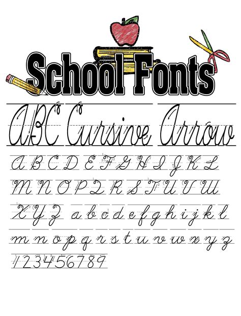 Cursive Font Digital Download TTF File. Great for Homeschool Tracing Teachers Kids of All Ages ...