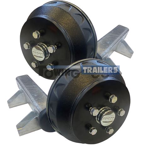 Braked Trailer Suspension Units 1000kg 13 Inch Wheels ...