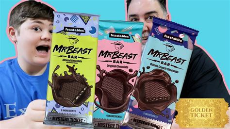 NEW MrBeast Chocolate Bars Review | Golden Ticket! | Chris Frezza