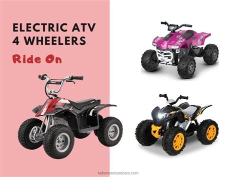 Best Electric ATV 4 Wheelers Ride-On for Kids 2021 - Buyer's Guide