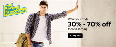 Flipkart Fashion Sale - Apparels and Footwear at 30% OFF