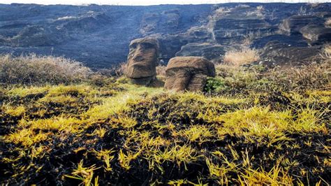 Easter Island 'arson attack' causes 'irreparable' damage to sacred moai ...