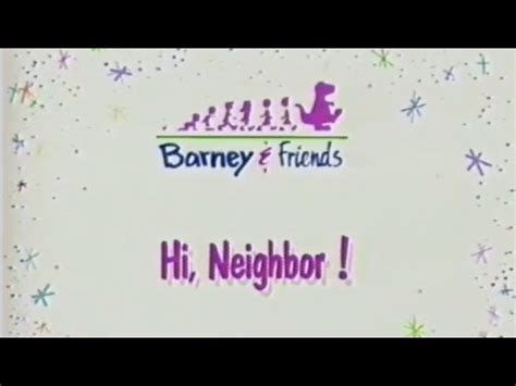 Barney Song Compilation (Hi, Neighbor !) - YouTube