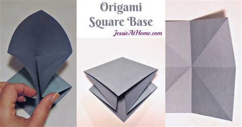 Origami Square Base - written and pictorial tutorial | Jessie At Home