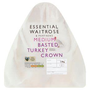 Essential Frozen Butter Basted Turkey Crown Medium | Waitrose & Partners