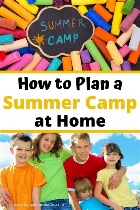 How to Make a Summer Camp at Home | Happy Mom Hacks