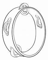Normal Tambourine 3  Coloring Pages sketch template