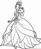 Princess Tiana Coloring Page For Kids  Free Disney Princesses sketch template