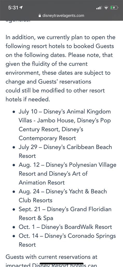 WDW hotels to open in phases over the new several months. : r/WaltDisneyWorld