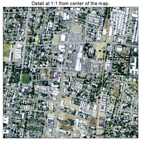 Aerial Photography Map of Ukiah, CA California