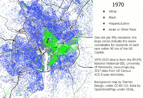 These maps show how racial demographics have changed in the region since 1970 – Greater Greater ...