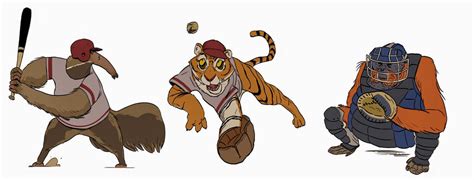 Baseball+animals by RubenFer on DeviantArt