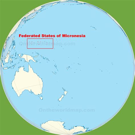 Micronesia location on the Pacific Ocean map - Ontheworldmap.com