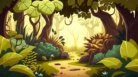 Jungle Cartoon Powerpoint Background For Free Download - Slidesdocs