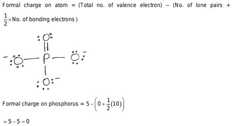 what is formal charge on phosphorus atom in H_3PO_