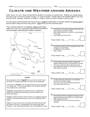 Fillable Online 2 - Climate - worksheet.docx Fax Email Print - pdfFiller