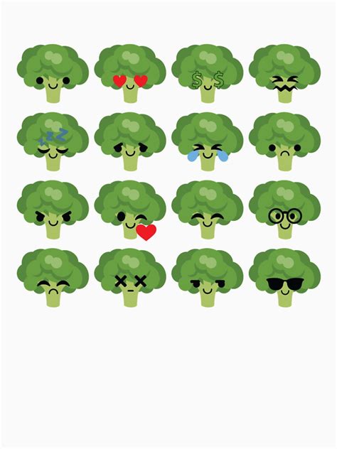 "Broccoli Emoji " T-shirt by HippoEmo | Redbubble