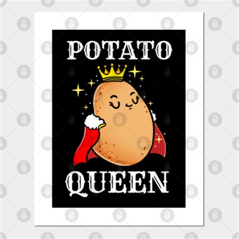 Potato Queen For Potato Lover - Potato Queen - Plakat i Druk ...