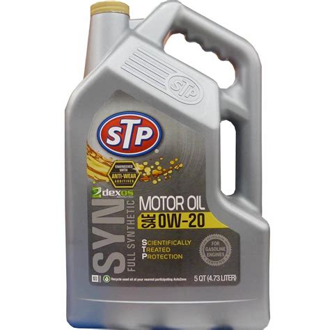 STP Full Synthetic Dexos 0W-20 Engine Oil 5 Quart