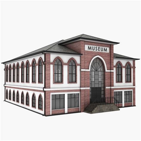 MUSEUM SCENE Free 3D Model - .c4d - Free3D