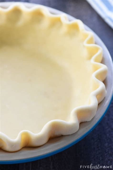 The BEST Butter Pie Crust ~ Flaky & SO EASY! • FIVEheartHOME